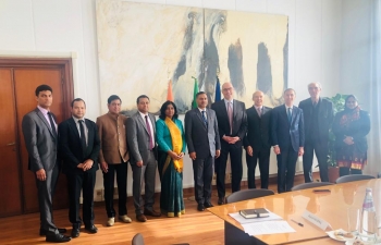 1st India Italy Consular Dialog in Ministry of Foreign Affairs Rome led by Dr. Adarsh Swaika, Joint Secretary Consular Passport and Visa from Ministry of External Affairs India. Many bilateral issues related to various consular and community affairs related issues were taken up and discussed.